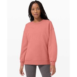 Lululemon Perfectly Oversized Crew sweater in brier rose in size 10 women